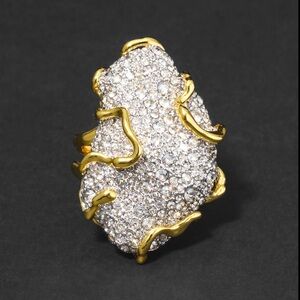 Alexis Bittar Solanales Large Crystal Pavé Geode Ring